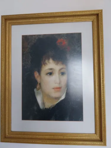 quadro  pintura moça de Renoir [ artista frânces] 58 cm x 47 cm