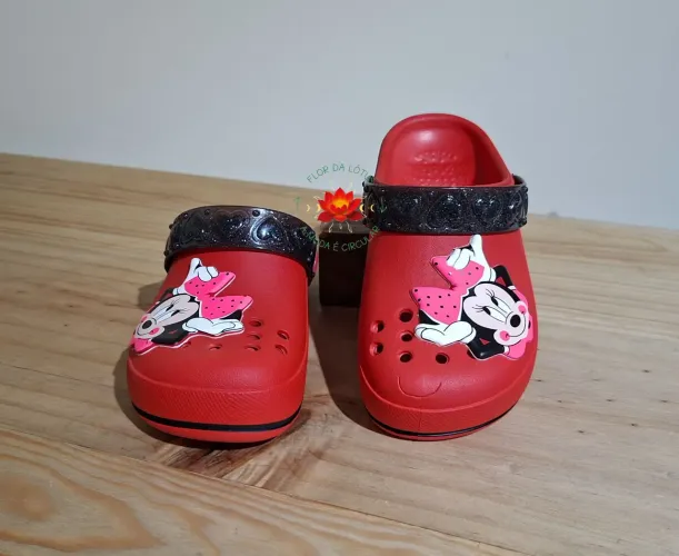Babuche Vermelha Disney Minnie Grendene Tam.29 NOVA