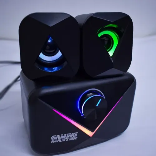 Caixa de Som Subwoofer Gamer Led Pulsante - Ss-8012 Kmex *ENTREGA GRÁTIS*