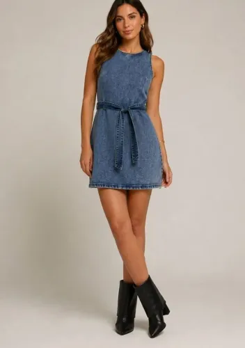 Vestido jeans blue Steel tamanho M