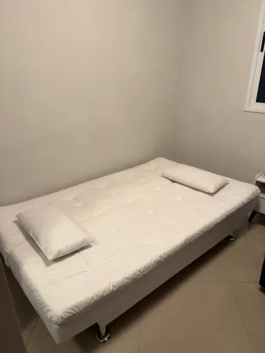 Sofá-cama Branco 