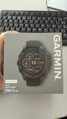 Garmin Fenix 8 Solar Sapphire 47mm, versão premium com cristal de safira