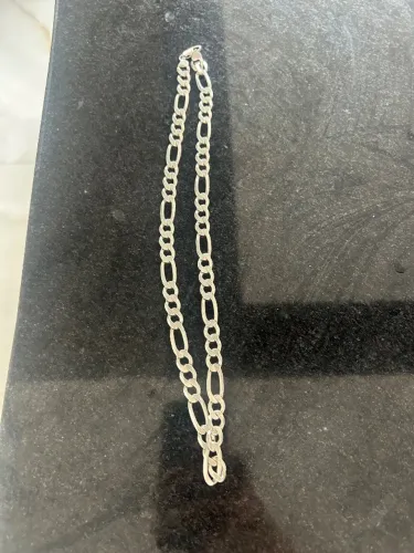 Cordão de prata italiana! 65 gramas maciça! Sem marcas de uso!