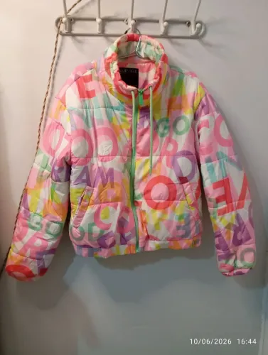 Jaqueta adulto bobojaco inverno Renner colorida puffer cropped