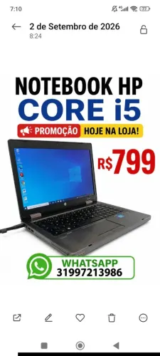 NOTEBOOK HP PARA ESTUDOS TRABALHOS EMPRESAS ESCRITÓRIOS R$799- PROMOÇÃO 03/09