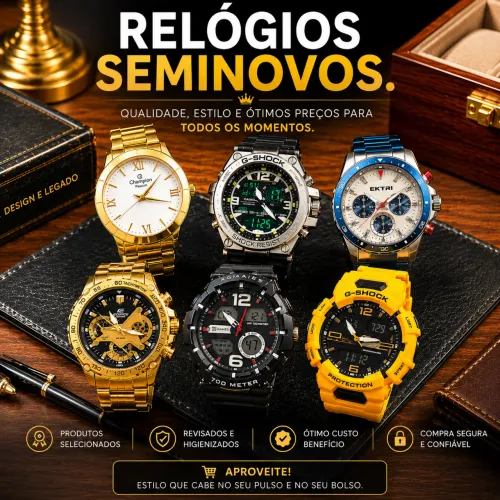 Relógios originais seminovos