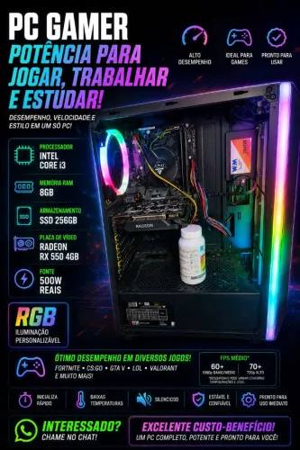 Pc gamer para jogos!! Se quiser, chamar no ZAP: *21