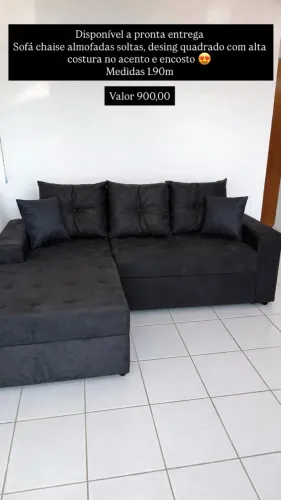 Sofá chaise disponível a pronta entrega 