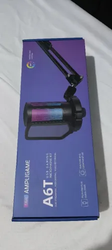 Kit Microfone FIFINE AmpliGame A6T - Completo na Caixa Original