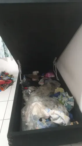 Cama solteiro bau