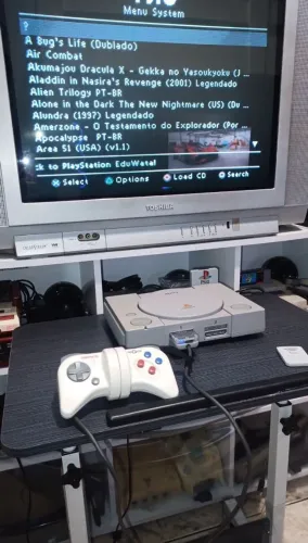 Controle Namco NeGcon NPC-101 - Clássico PS1 (Made in Korea) - Raridade