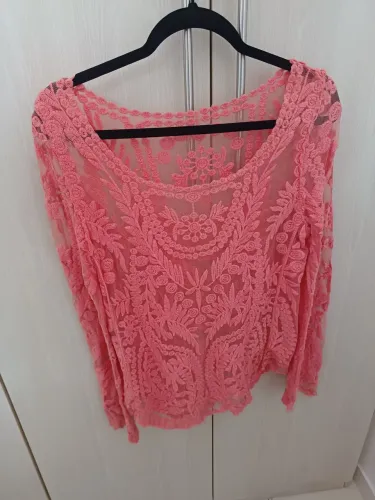 Blusa manga rosa