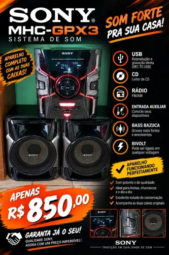 Sony perfeito estado controle remoto som Forte