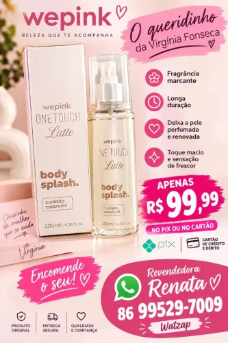 Body splhash original da Virgínia Fonseca
