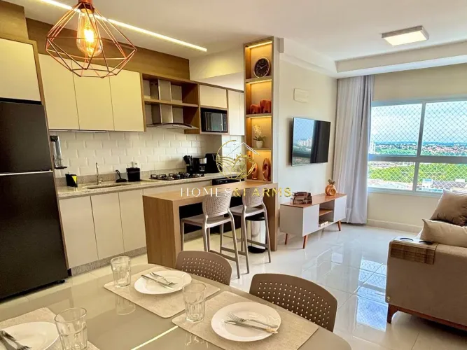 Apartamento mobiliado para locação no Duo Sky Garden ? Parque Amazônia, 3 quartos