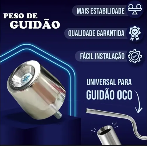 Vendo Par Peso Pesinho Pcx 150 Para Guidão Oco Cromado Premium