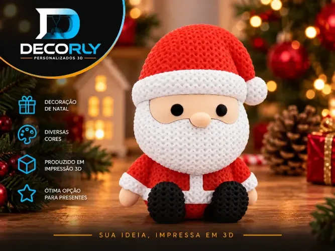 ENFEITES DE NATAL PERSONALIZADOS EM 3D