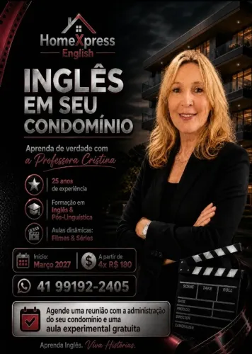 Aula de Inglês para grupos em Condominios - foco em conversação