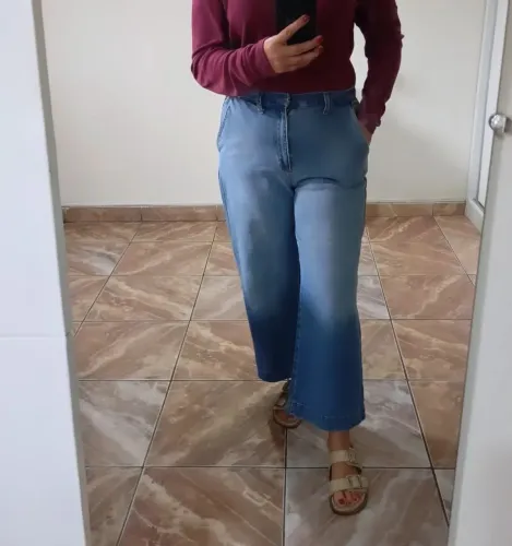 Calça Jeans Croped, 40