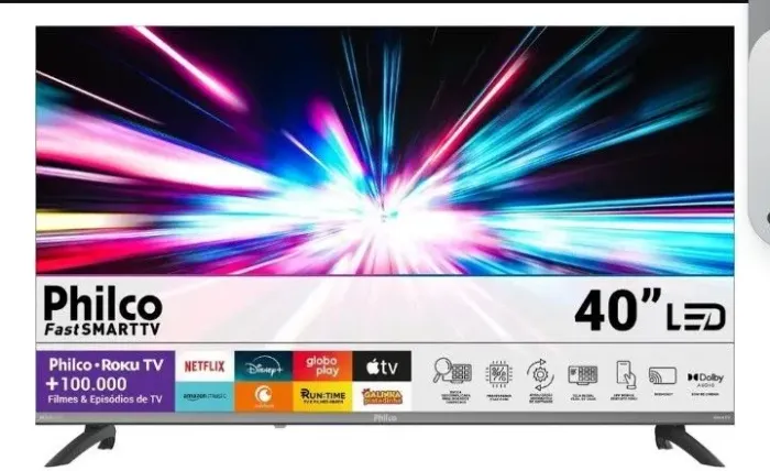 Smart Tv Philco 40'' Full Hd Roku Tv Hdr10 Dolby Áudio P40cra