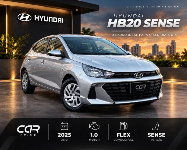 Hyundai HB20 Sense Plus1.0 Flex 12V Mec. 2025