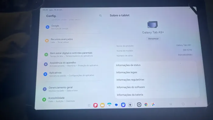 Tablet Samsung A9+