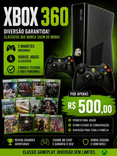 Xbox 360 desbloqueado com jogos