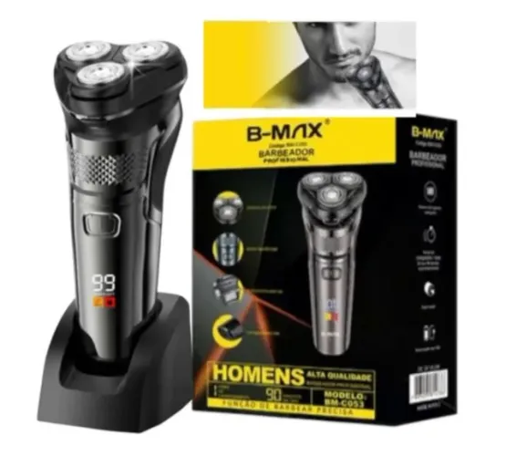 Barbeador Elétrico B Max 3 Lâminas 