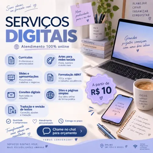 Serviços Digitais Personalizados | A partir de R$10