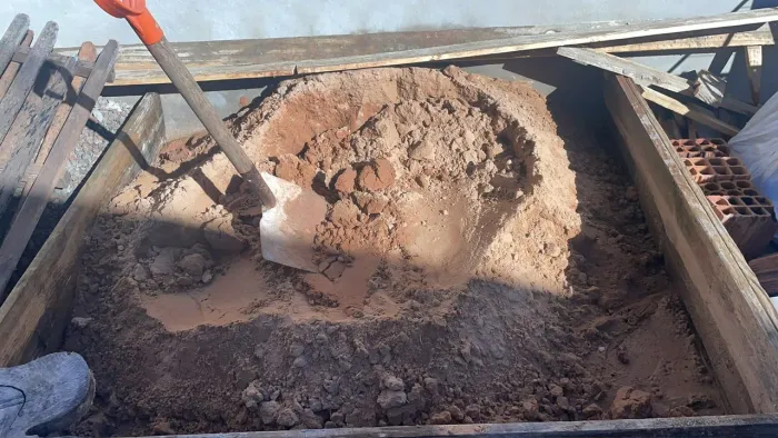 Areia e pedra