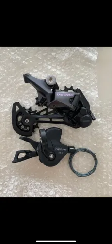 Kit Shimano Deore M6100 Câmbio e Alavanca Com Visor