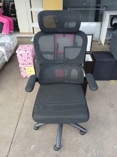 Cadeira NOVA para escritório ergonômica com apoio de cabeça lombar hidráulica giratória