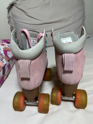 Patins 4 rodas Quad Oxer Rosa Suede 36