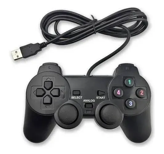 Controle PS2 Com Entrada USB Para PC