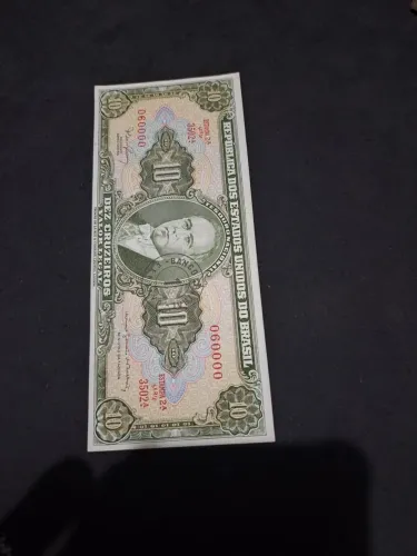 Cédula 10 Cruzeiros - Getúlio Vargas - nova!