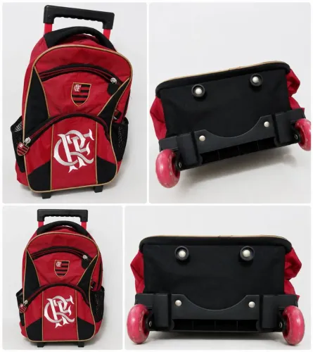 Mochila de rodinhas  da Xeryus Flamengo 