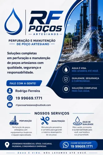 Perfuração e Manutenção de Poço Artesiano