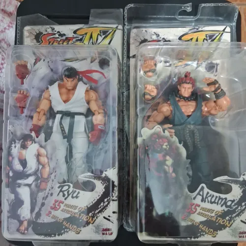 Boneco Street Fighter Ryu e Akuma Neca