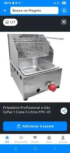 Fritadeira a gás