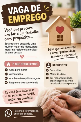 Procuro uma pessoa que queira uma casa pra morar