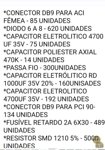 Componentes diversso
