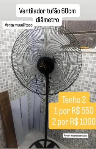 Ventilador tufão 60 cm grandeeee