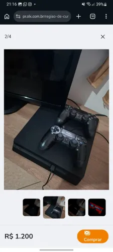 Ps4 slim unico dono troco por celular do meu interesse na troca considerar 1600