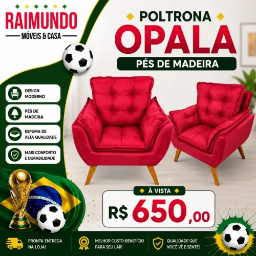Poltrona disponível a pronta entrega