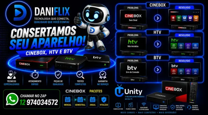 Manutenção de receptores de tvs