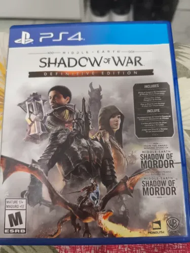 Playstation 4 shadow of War novo!!