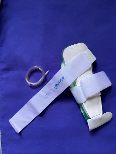 Tornozeleira aircast, imobilizador esportivo, lado esquerdo