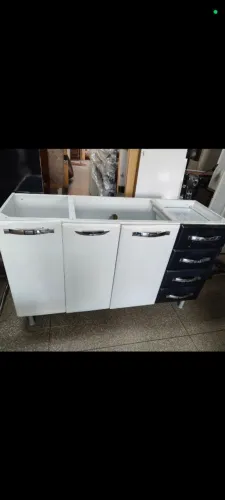 *? BALCÃO DE COZINHA EM AÇO USADO PIA DE 1.50 ENTREGO CONFIRA SÓ O BALCÃO ?