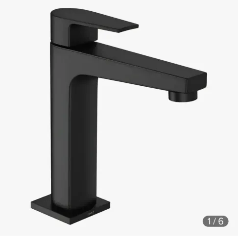 Torneira Level Bica Média Black Matte 