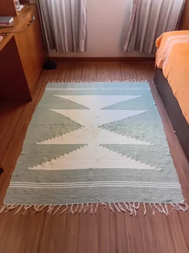 Tapete estilo Kilim - Em Algodão - 1,70 m X 1,30